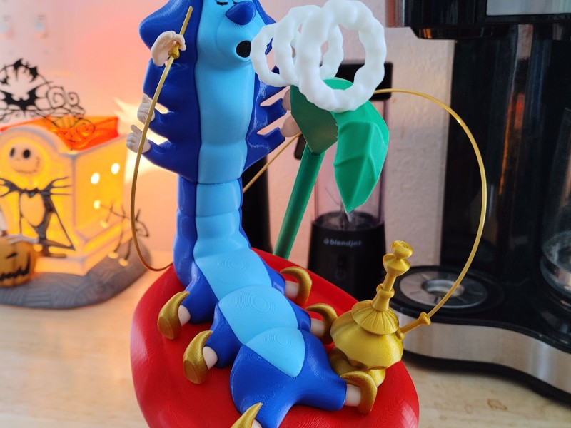 Alice in Wonderland Caterpillar Art Piece